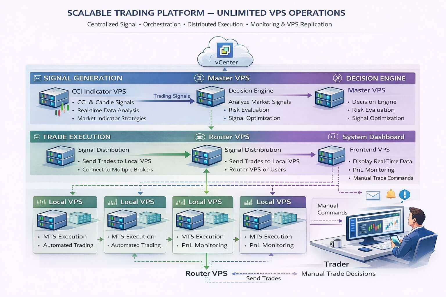 Distributed Trading System Architecture
